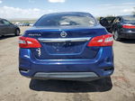 2016 Nissan Sentra S Синий vin: 3N1AB7APXGY215102