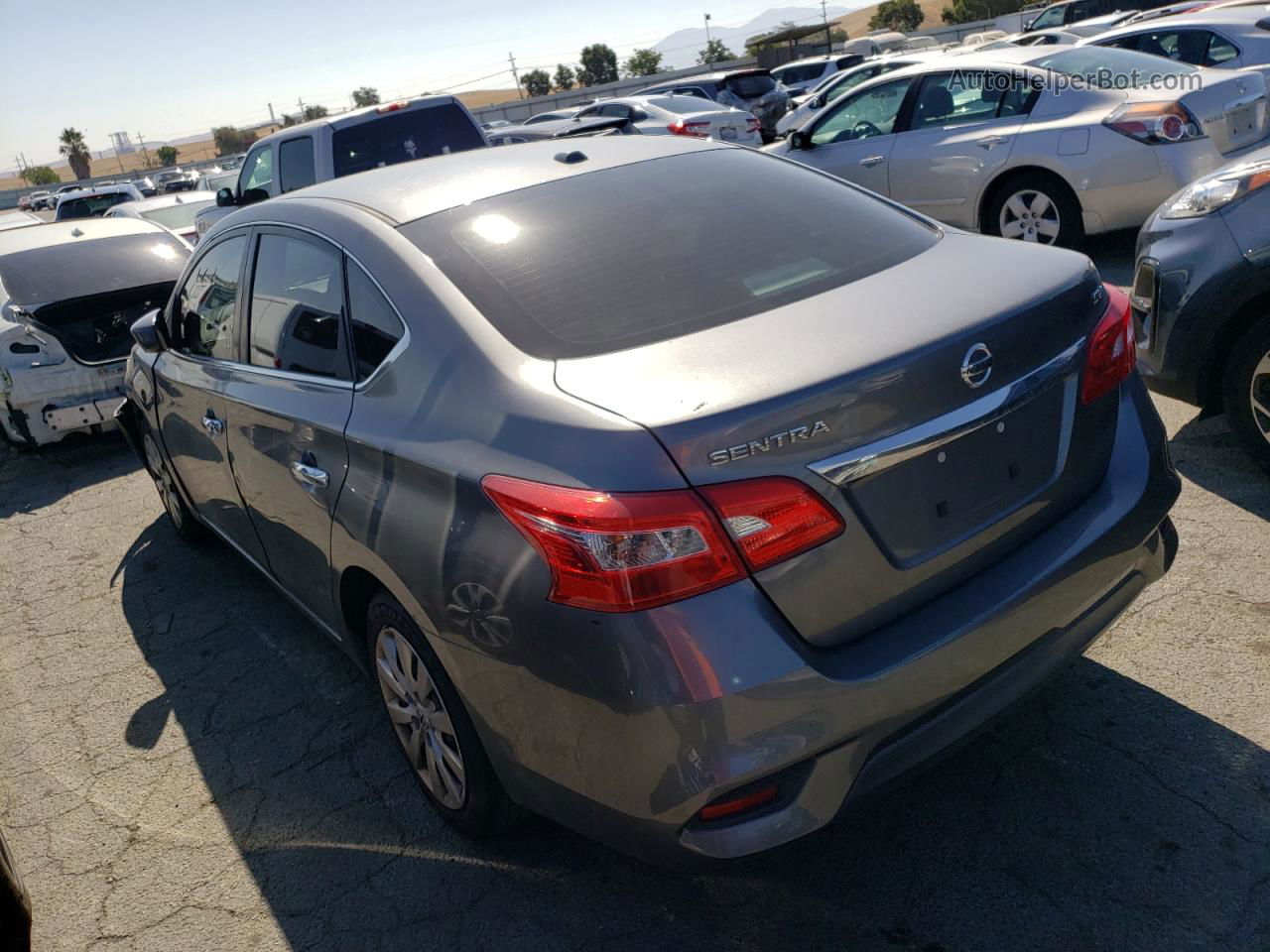 2016 Nissan Sentra S Gray vin: 3N1AB7APXGY216363