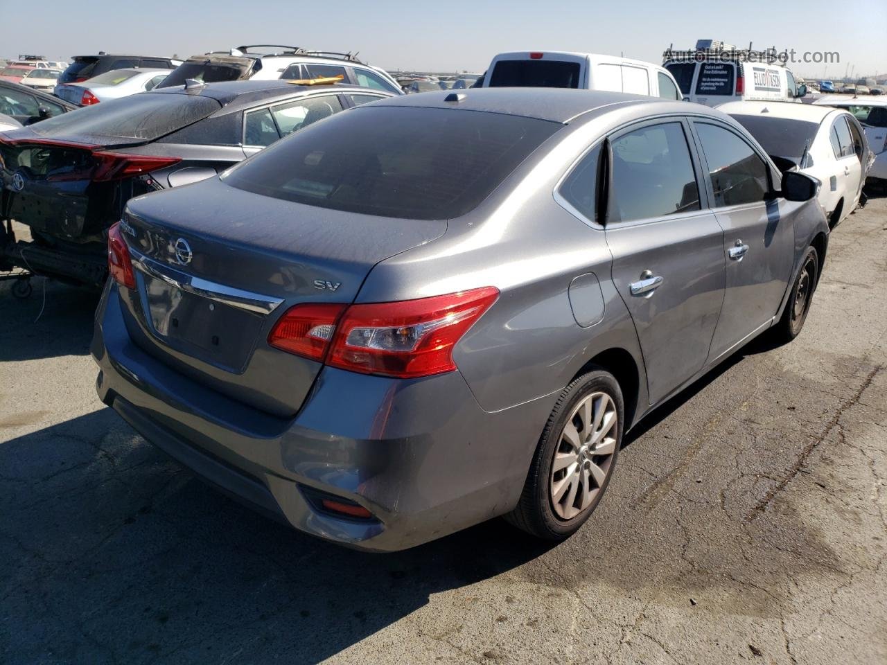 2016 Nissan Sentra S Gray vin: 3N1AB7APXGY216363