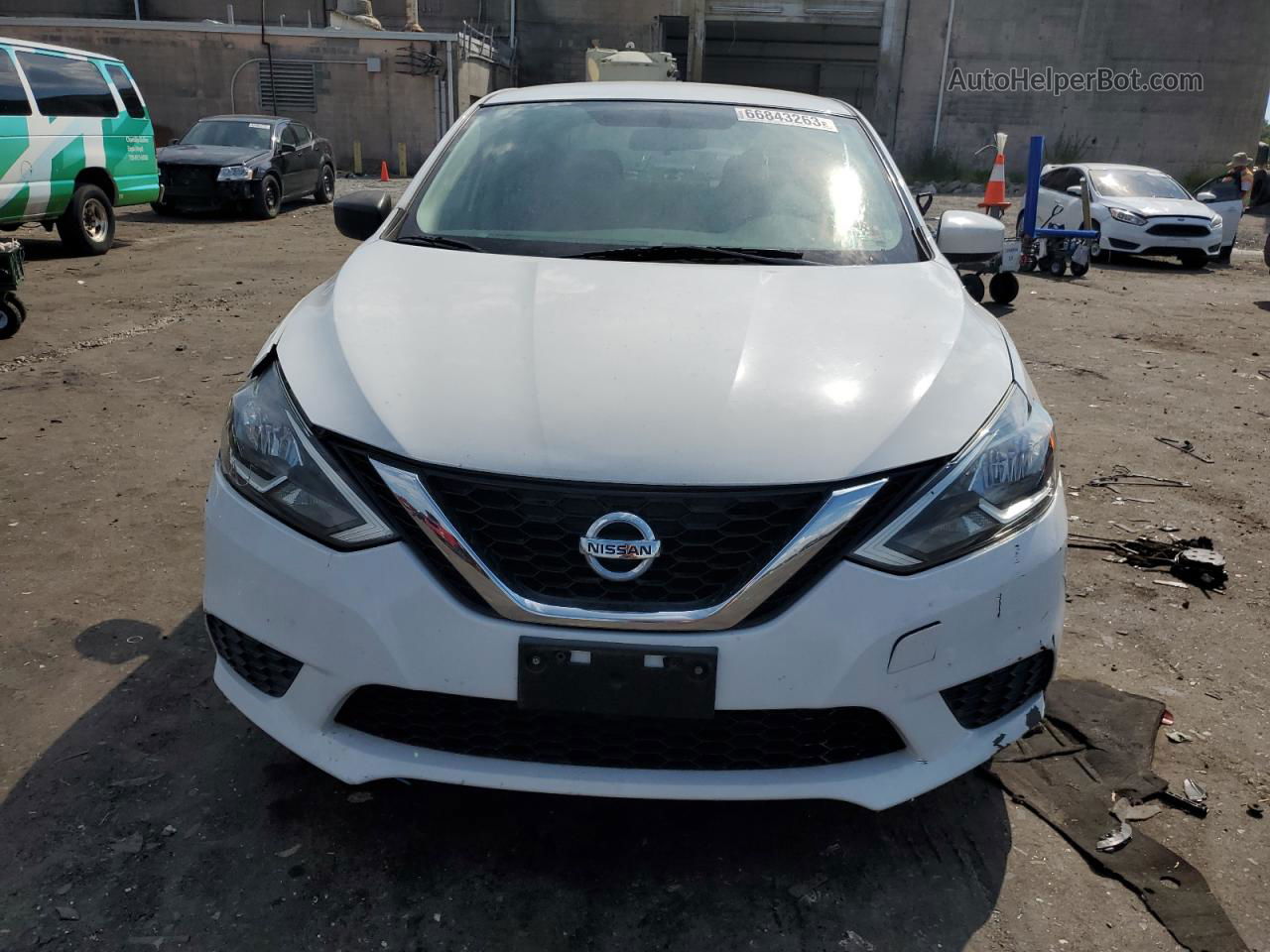 2016 Nissan Sentra S White vin: 3N1AB7APXGY234555