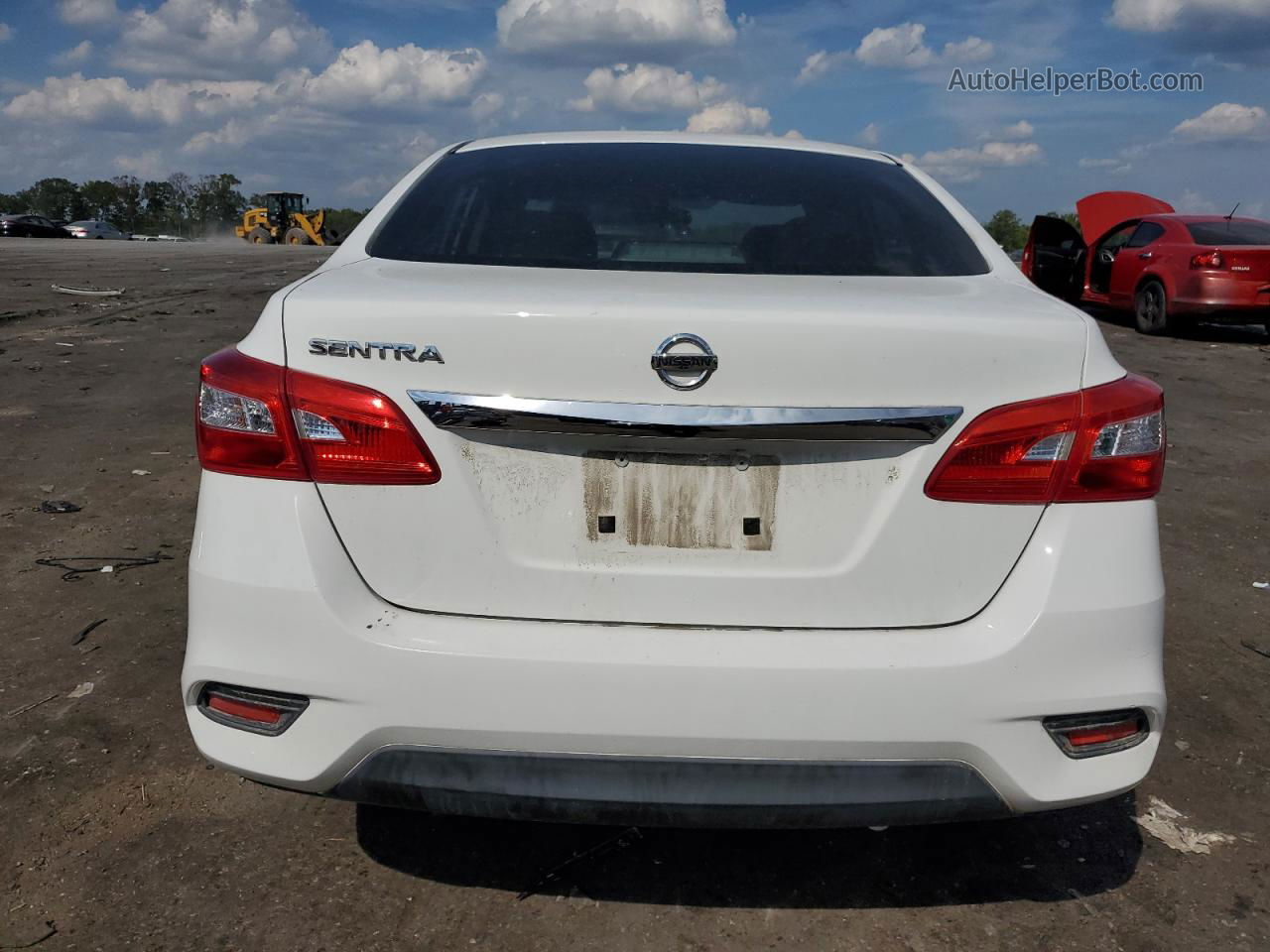 2016 Nissan Sentra S White vin: 3N1AB7APXGY234555