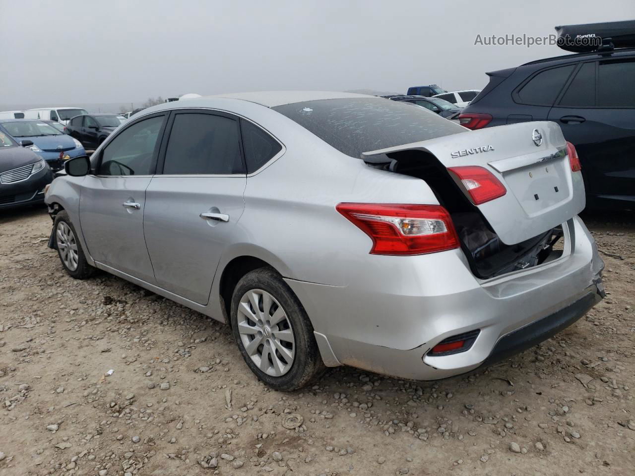 2016 Nissan Sentra S Серый vin: 3N1AB7APXGY269662