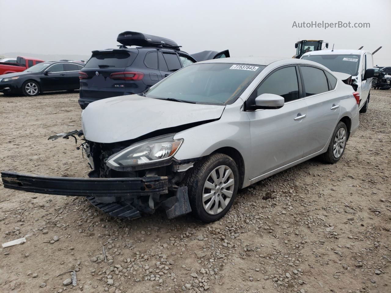 2016 Nissan Sentra S Gray vin: 3N1AB7APXGY269662