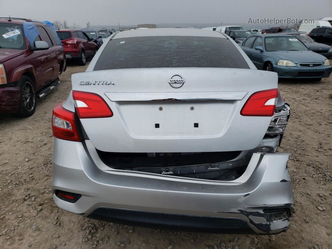 2016 Nissan Sentra S Gray vin: 3N1AB7APXGY269662