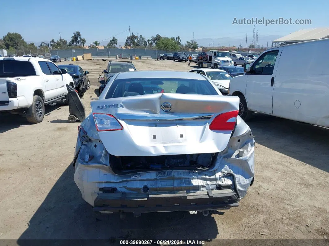 2016 Nissan Sentra S Silver vin: 3N1AB7APXGY318858