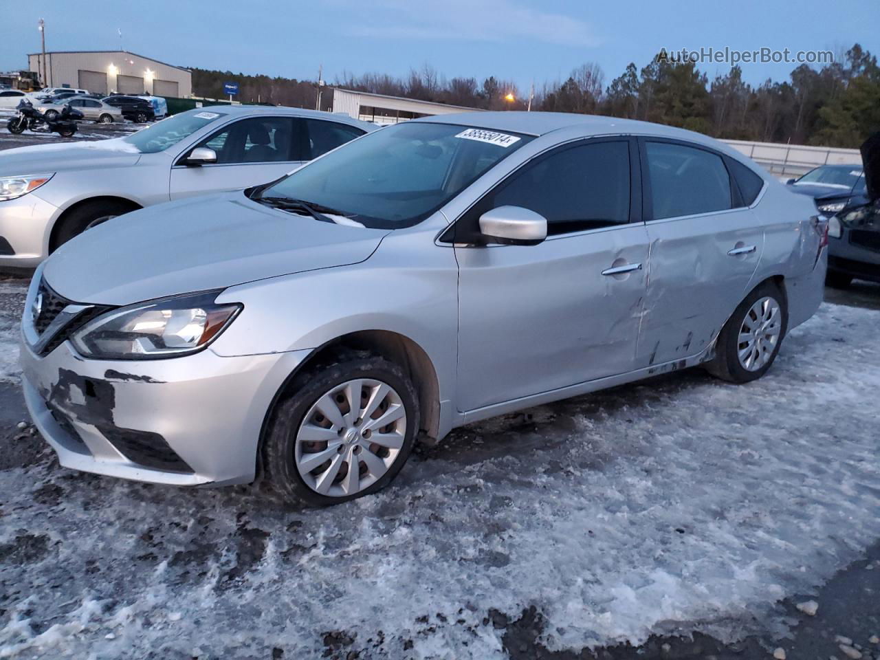 2016 Nissan Sentra S Silver vin: 3N1AB7APXGY319752