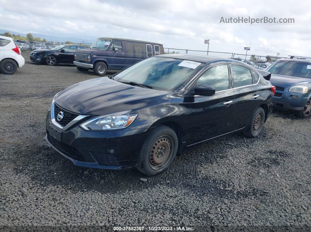 2016 Nissan Sentra S Черный vin: 3N1AB7APXGY327902