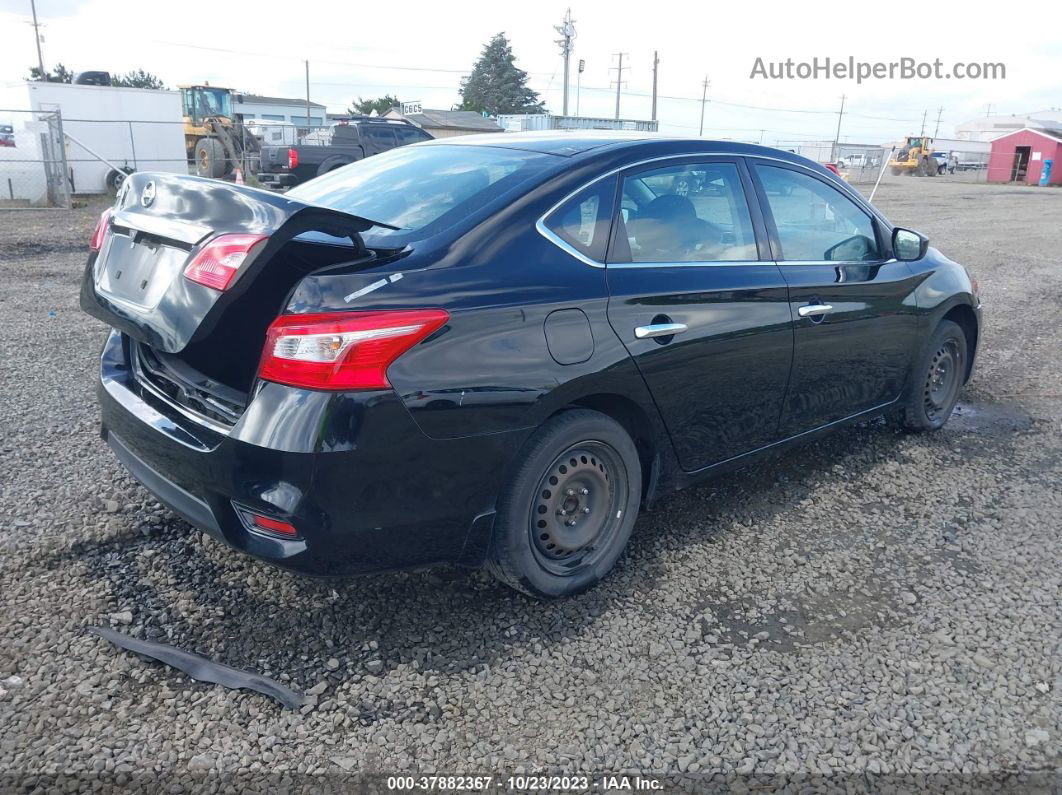 2016 Nissan Sentra S Черный vin: 3N1AB7APXGY327902