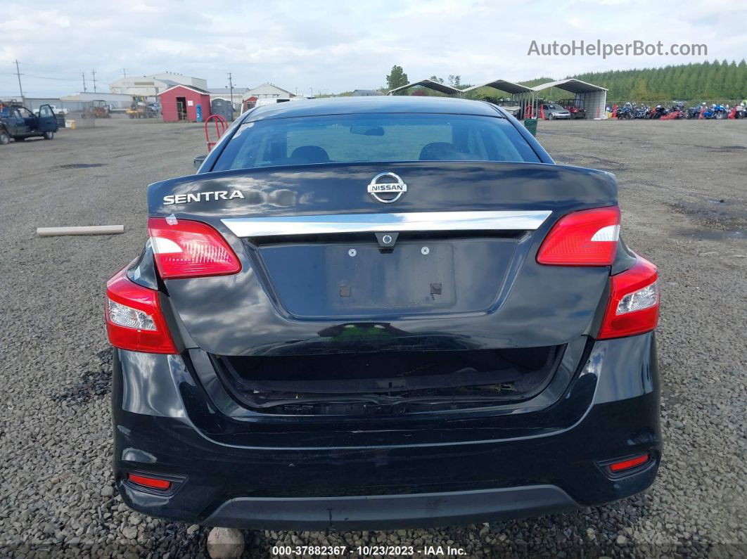 2016 Nissan Sentra S Черный vin: 3N1AB7APXGY327902