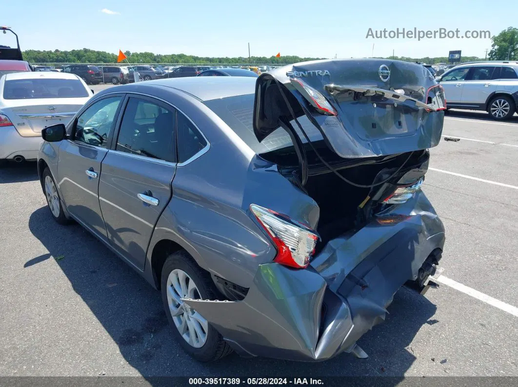 2018 Nissan Sentra Sv Gray vin: 3N1AB7APXJL626066