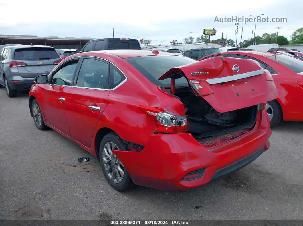 2018 Nissan Sentra Sv Red vin: 3N1AB7APXJL627363