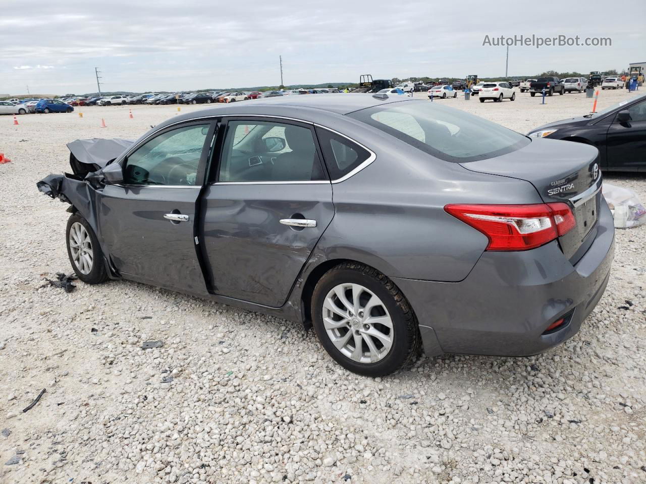 2018 Nissan Sentra S Charcoal vin: 3N1AB7APXJL632255