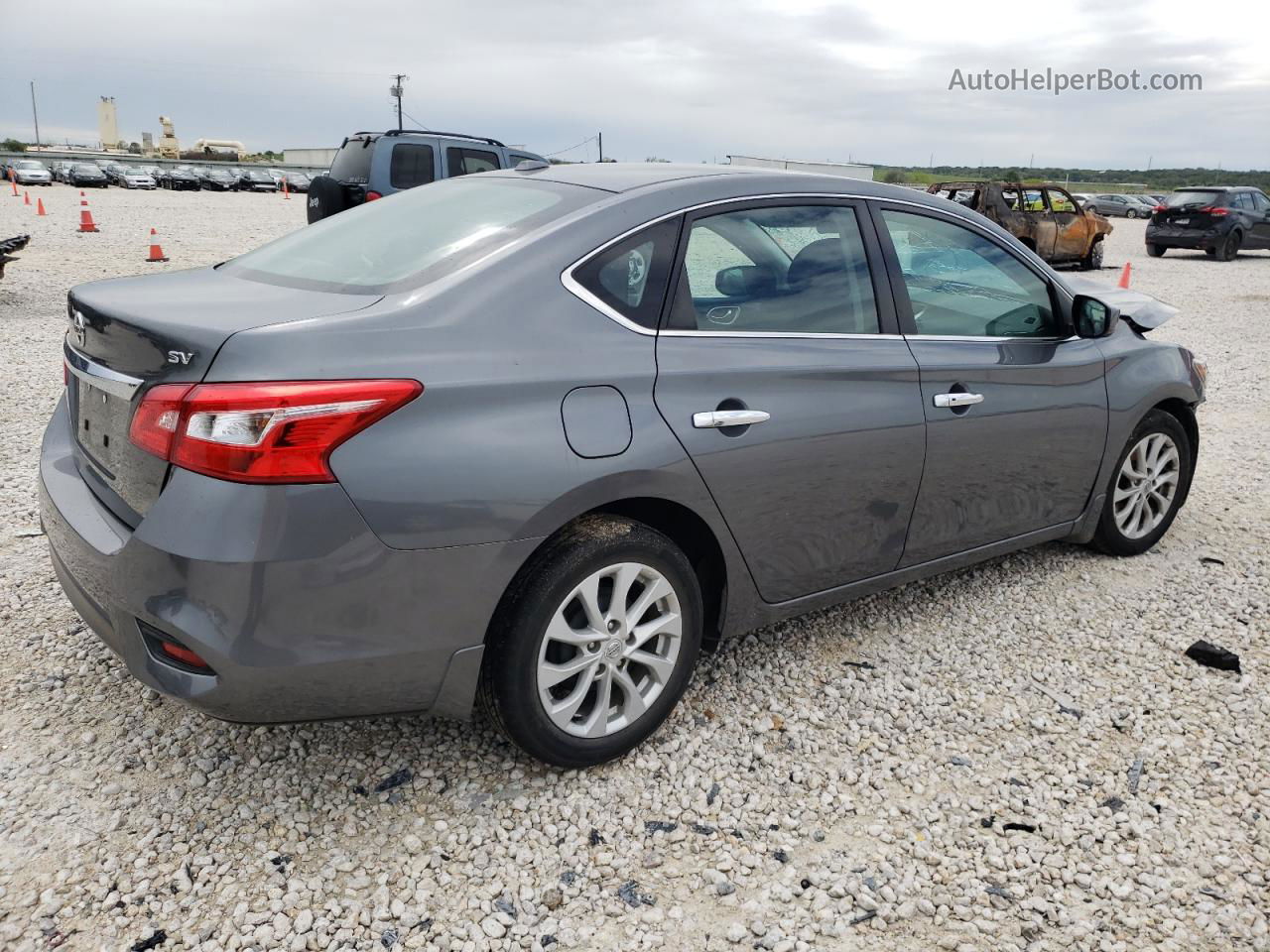 2018 Nissan Sentra S Charcoal vin: 3N1AB7APXJL632255