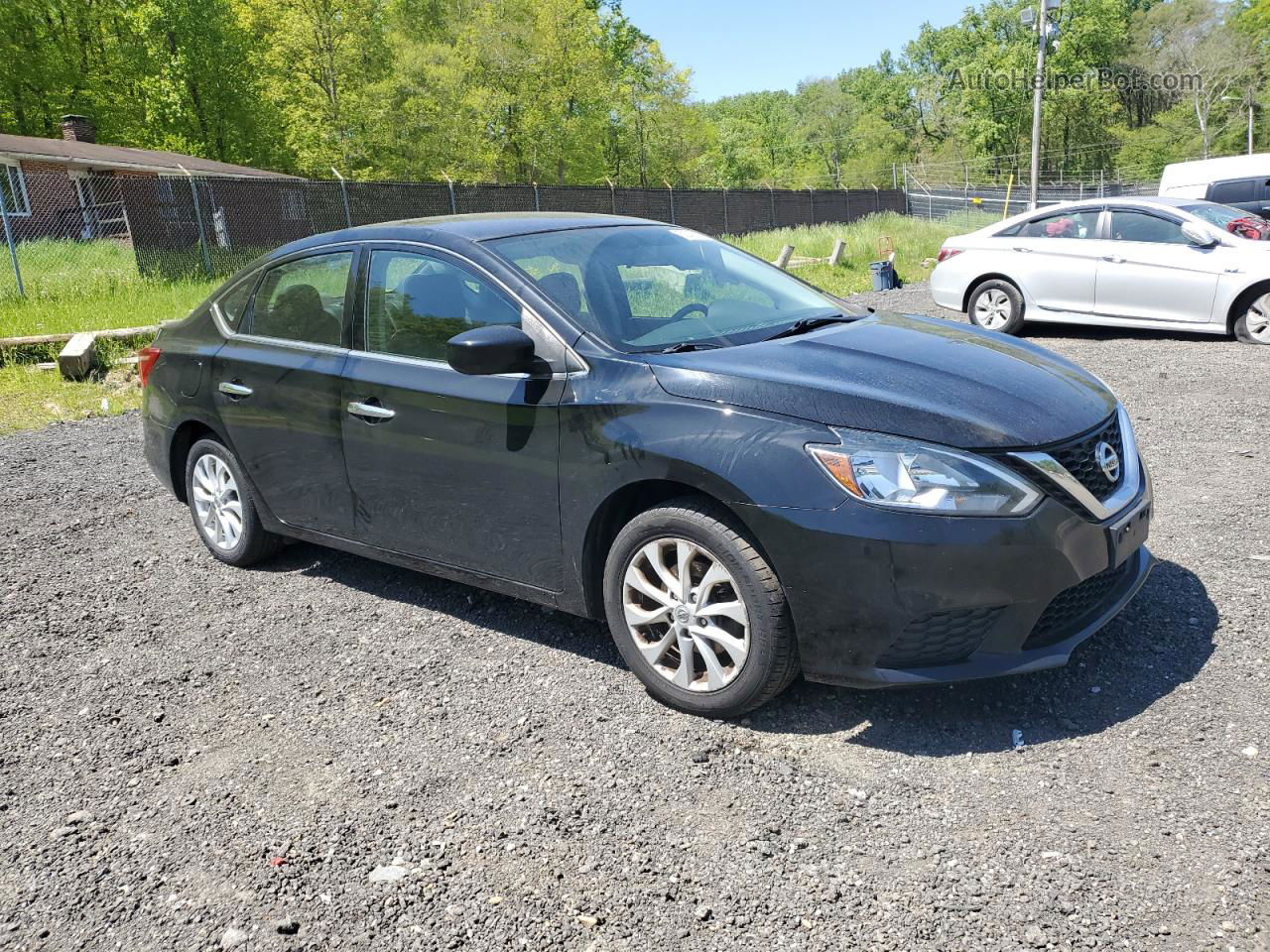 2018 Nissan Sentra S Black vin: 3N1AB7APXJL632868