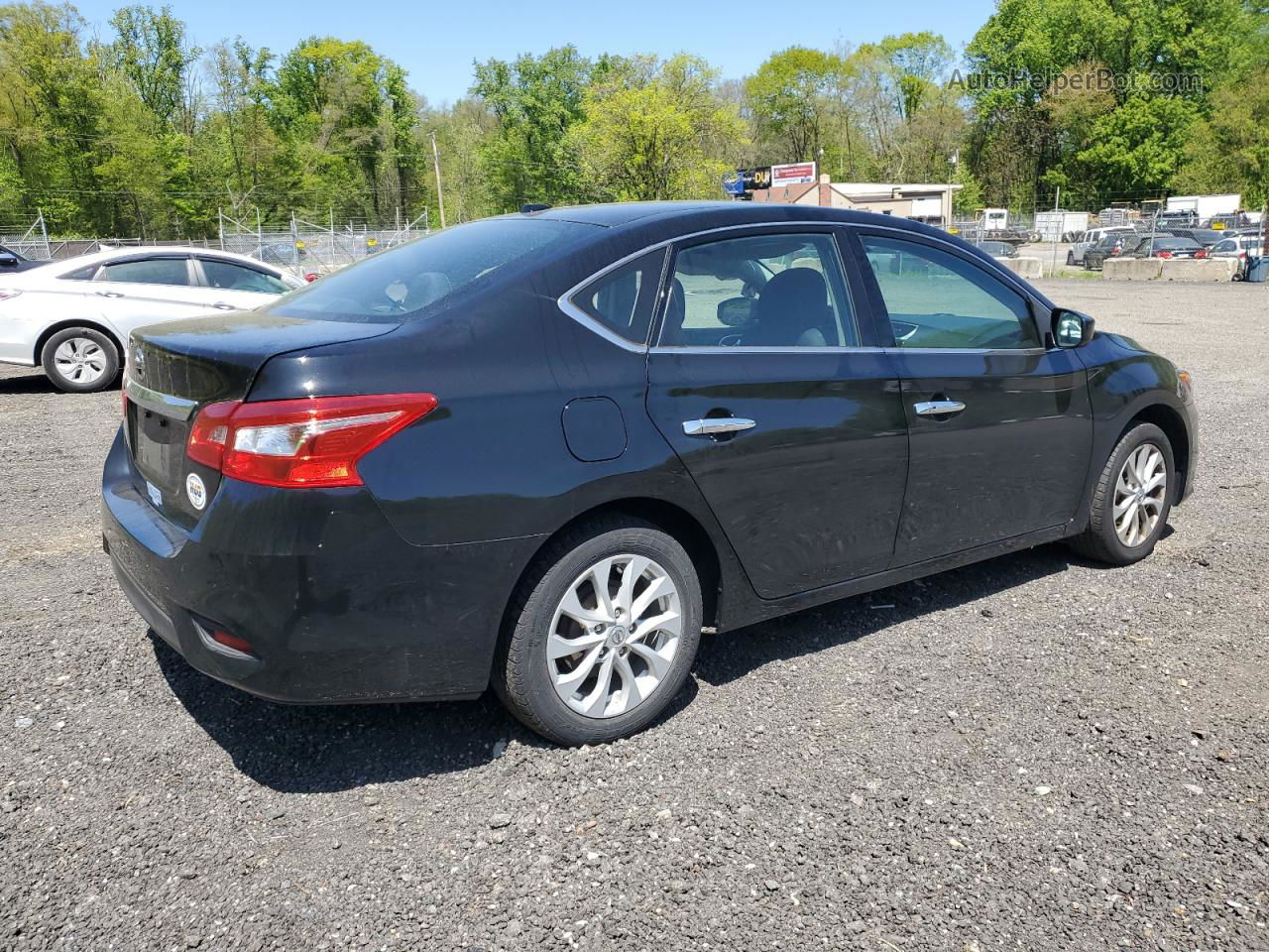 2018 Nissan Sentra S Black vin: 3N1AB7APXJL632868