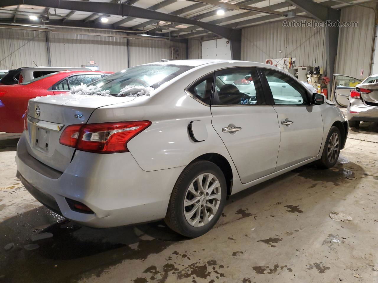 2018 Nissan Sentra S Silver vin: 3N1AB7APXJL638153