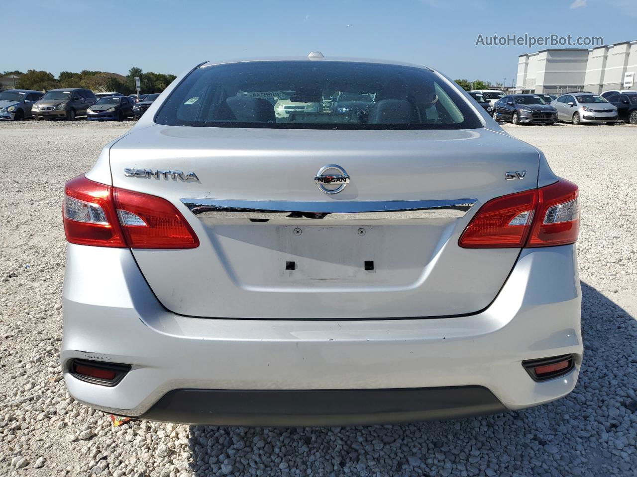 2018 Nissan Sentra S Silver vin: 3N1AB7APXJL640307