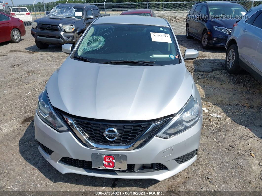 2018 Nissan Sentra Sv Gray vin: 3N1AB7APXJL644728