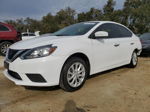 2018 Nissan Sentra S White vin: 3N1AB7APXJL649847