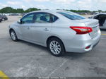 2018 Nissan Sentra Sv Silver vin: 3N1AB7APXJL655700