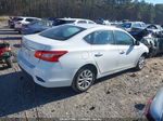 2018 Nissan Sentra Sv White vin: 3N1AB7APXJL655759