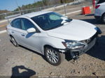 2018 Nissan Sentra Sv White vin: 3N1AB7APXJL655759