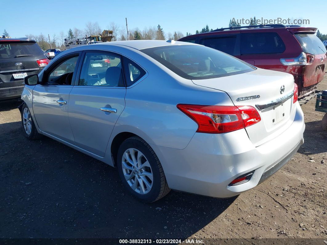 2018 Nissan Sentra S/sv/sr/sl Silver vin: 3N1AB7APXJL657432