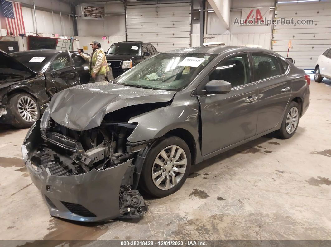 2018 Nissan Sentra S Gray vin: 3N1AB7APXJY204401