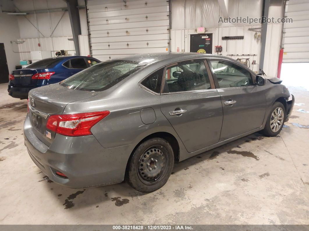 2018 Nissan Sentra S Gray vin: 3N1AB7APXJY204401