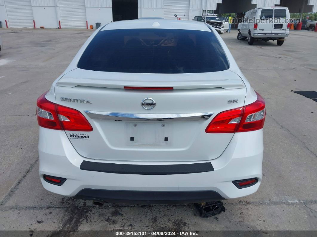 2018 Nissan Sentra Sr White vin: 3N1AB7APXJY205600