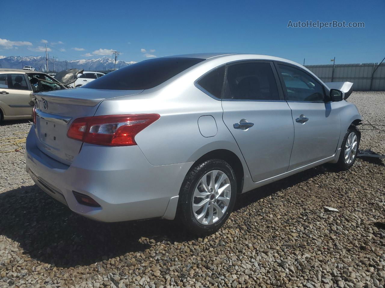 2018 Nissan Sentra S Silver vin: 3N1AB7APXJY209176