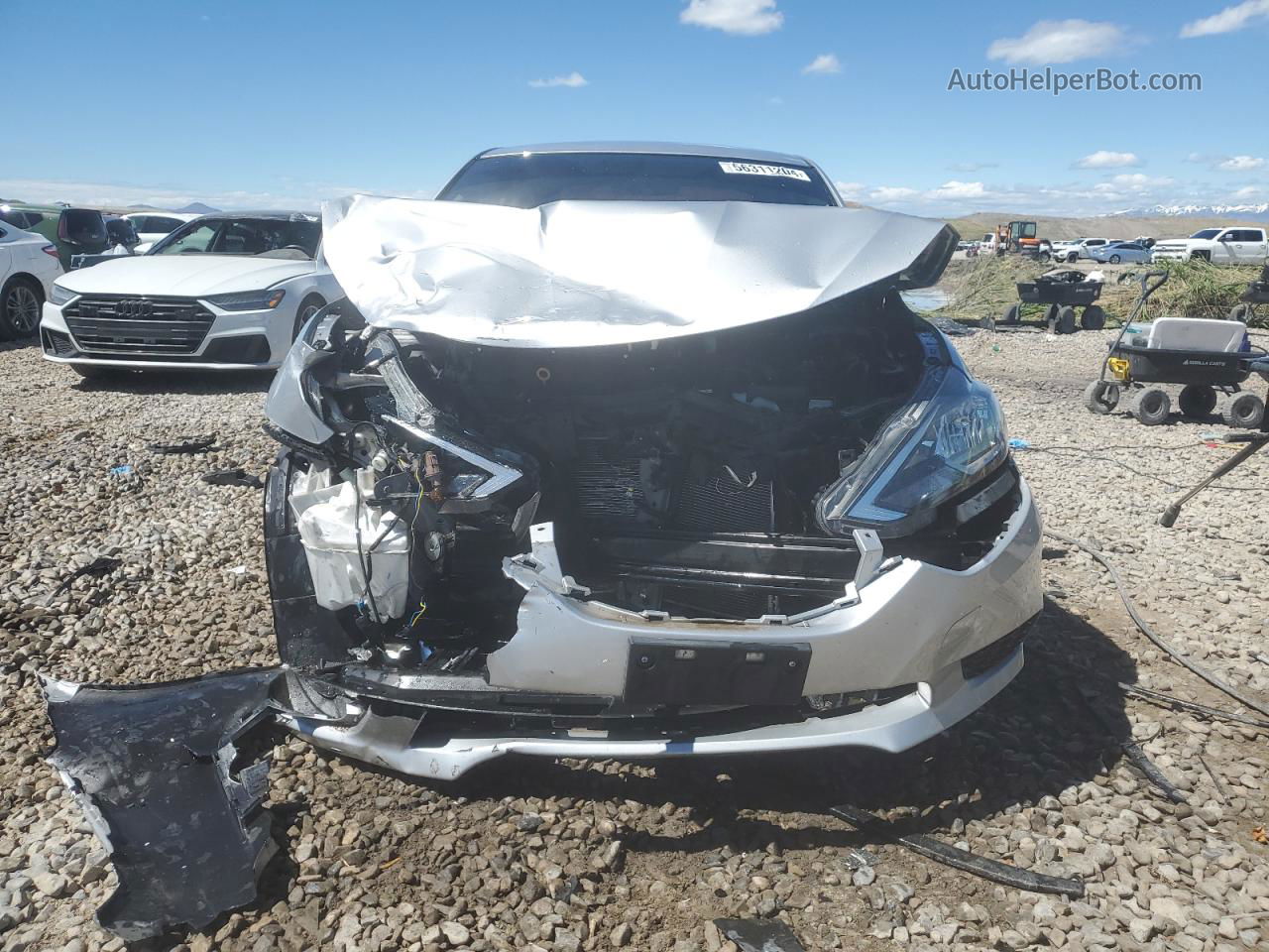 2018 Nissan Sentra S Silver vin: 3N1AB7APXJY209176