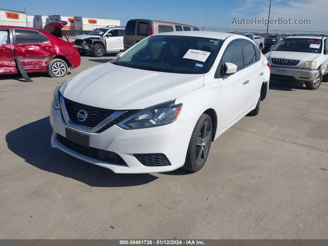 2018 Nissan Sentra S White vin: 3N1AB7APXJY213227