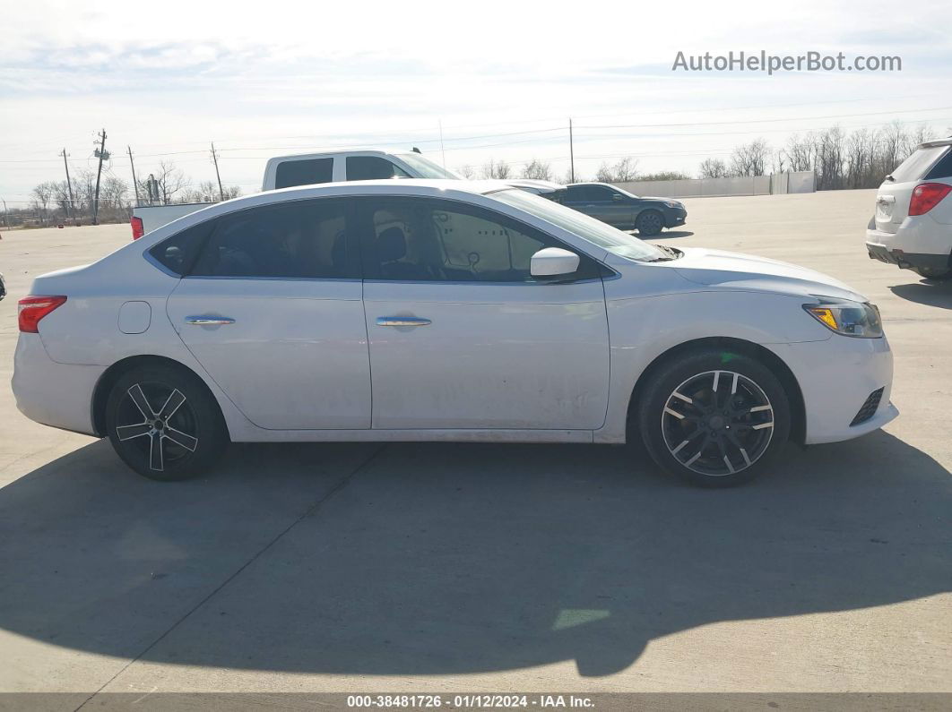 2018 Nissan Sentra S White vin: 3N1AB7APXJY213227