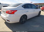 2018 Nissan Sentra S White vin: 3N1AB7APXJY213227