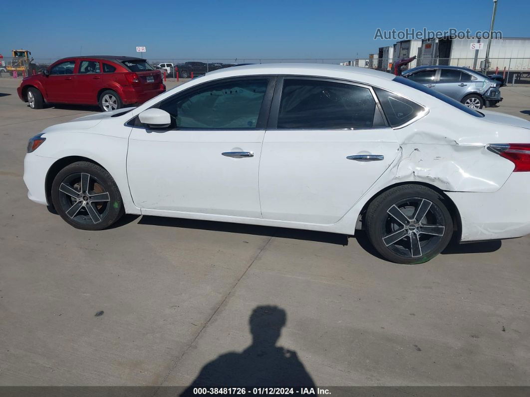 2018 Nissan Sentra S White vin: 3N1AB7APXJY213227