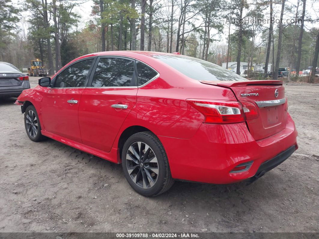 2018 Nissan Sentra Sr Red vin: 3N1AB7APXJY217228