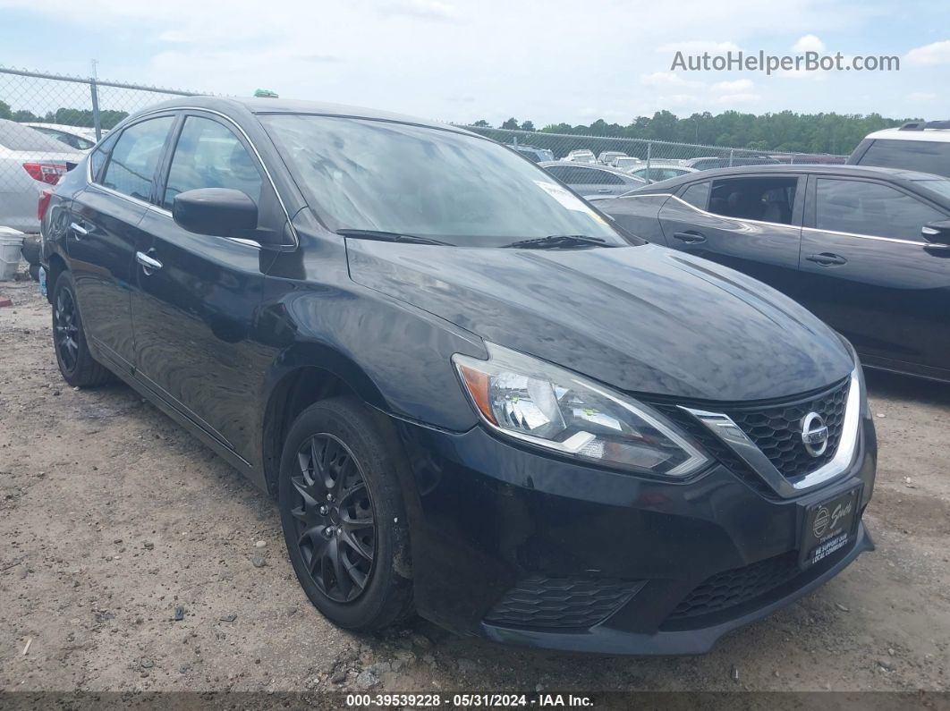 2018 Nissan Sentra S Black vin: 3N1AB7APXJY217388