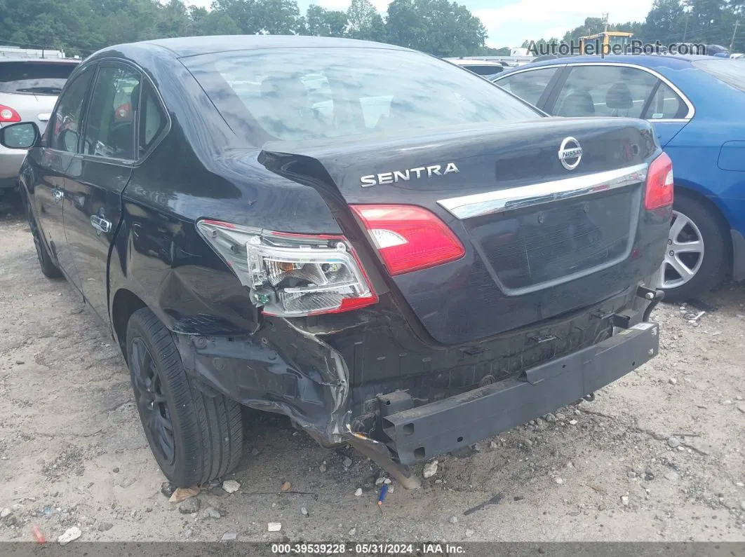 2018 Nissan Sentra S Черный vin: 3N1AB7APXJY217388