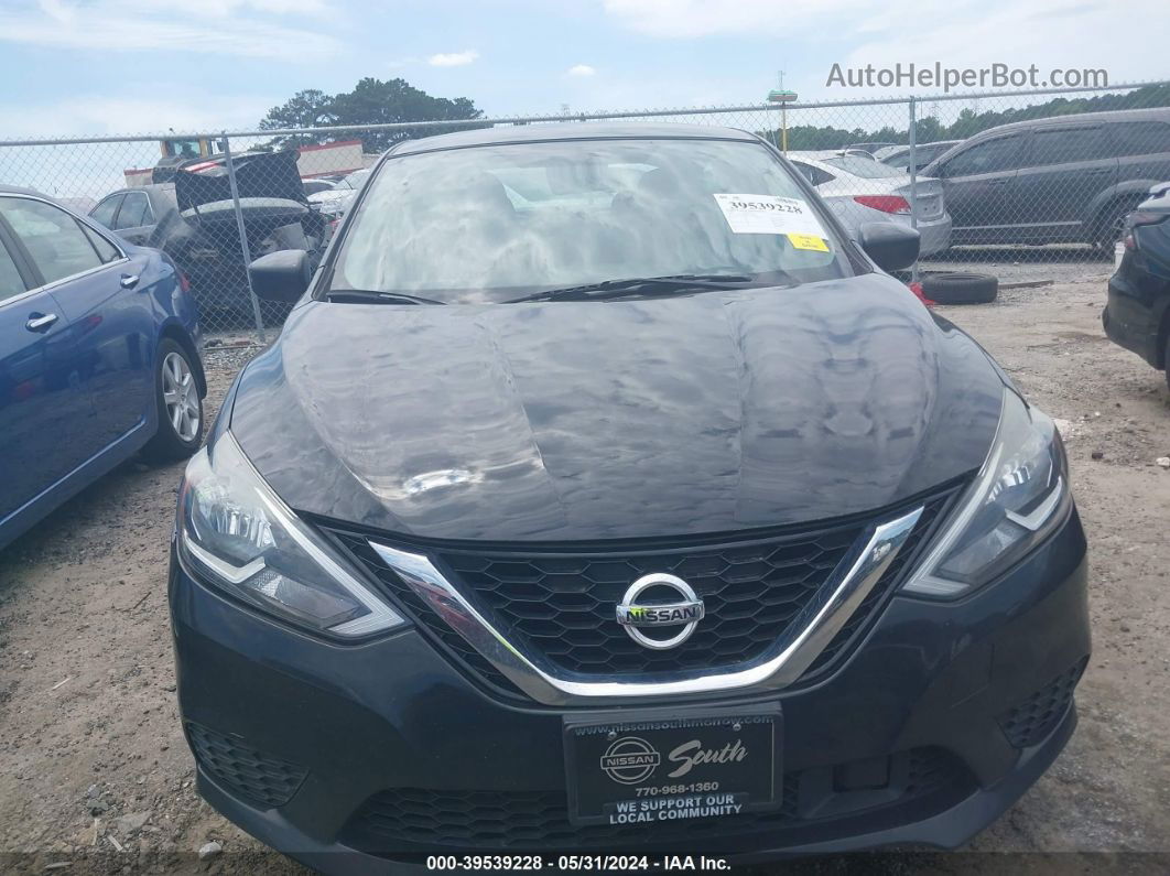 2018 Nissan Sentra S Черный vin: 3N1AB7APXJY217388