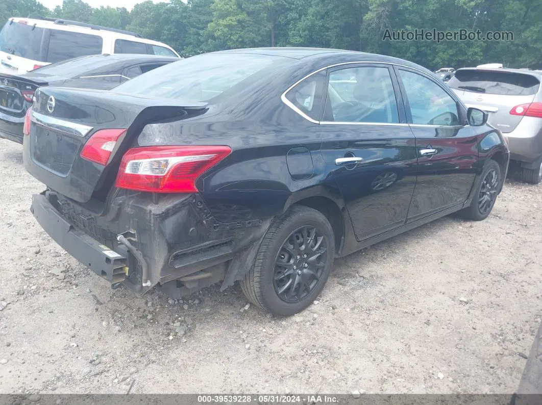 2018 Nissan Sentra S Black vin: 3N1AB7APXJY217388