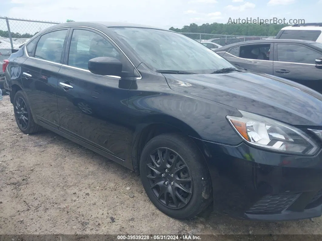 2018 Nissan Sentra S Черный vin: 3N1AB7APXJY217388