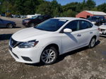 2018 Nissan Sentra S White vin: 3N1AB7APXJY224633