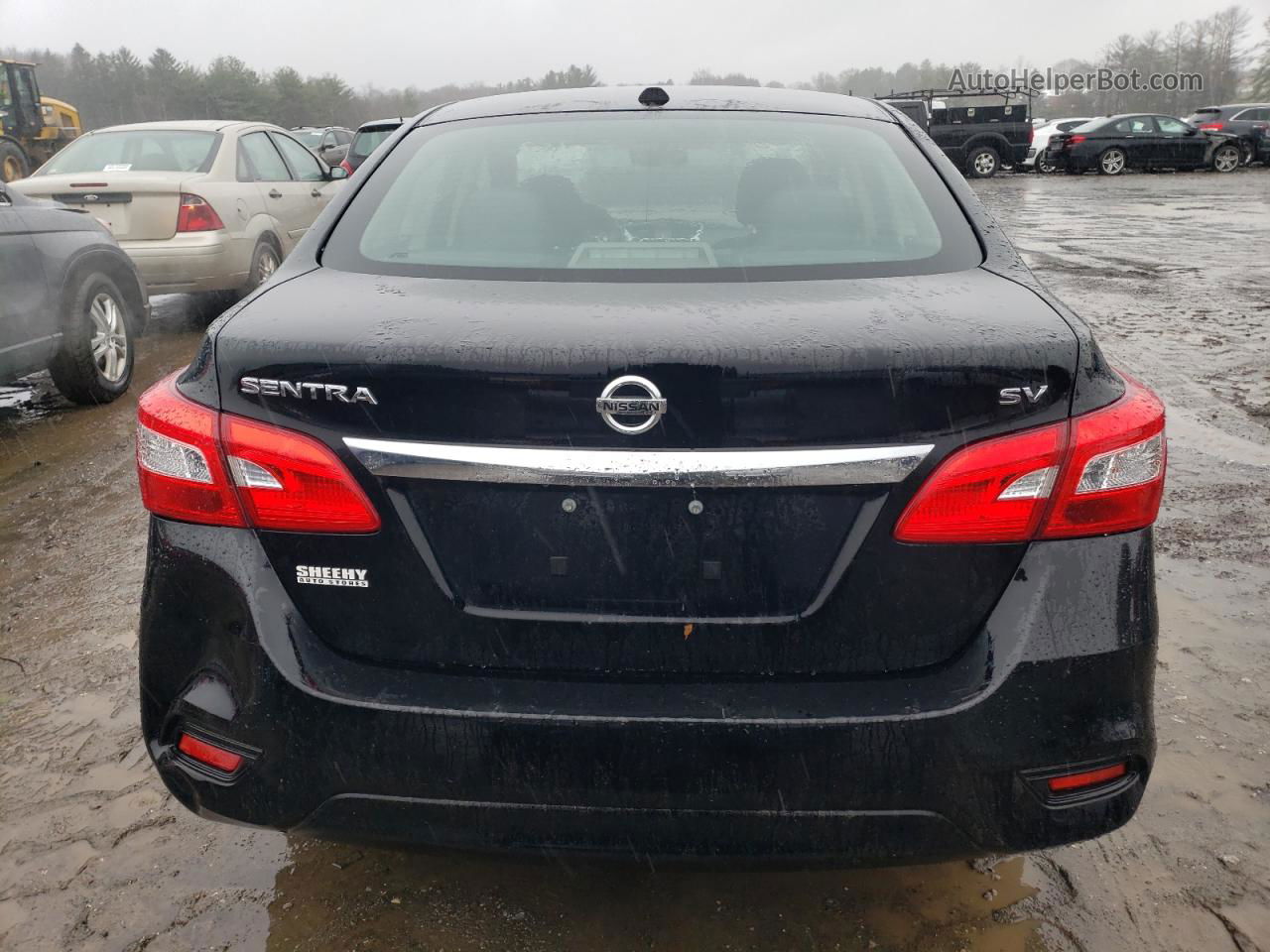 2018 Nissan Sentra S Черный vin: 3N1AB7APXJY233087