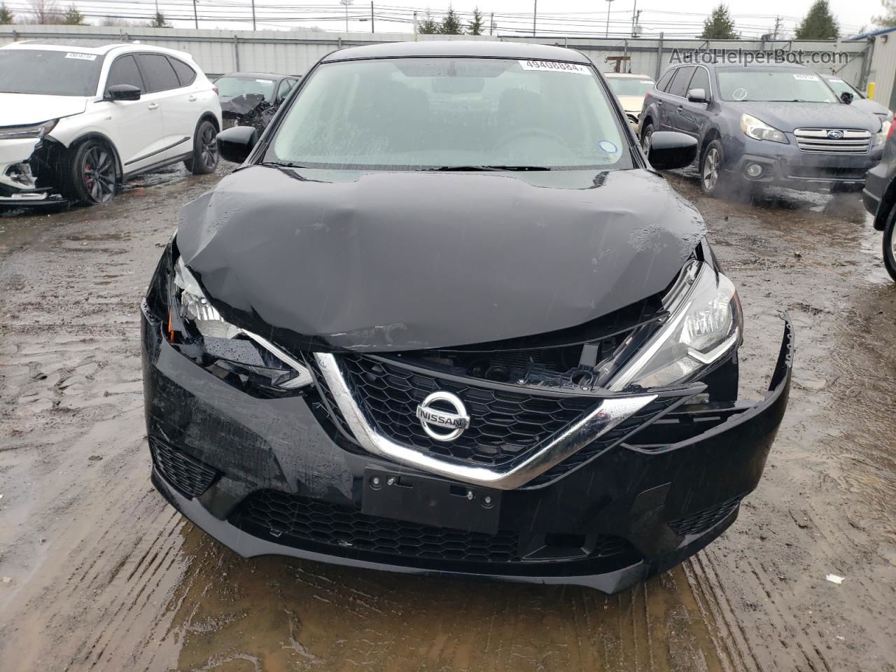 2018 Nissan Sentra S Черный vin: 3N1AB7APXJY233087