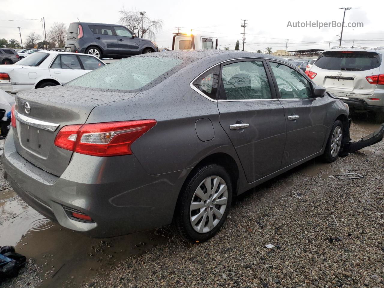 2018 Nissan Sentra S Gray vin: 3N1AB7APXJY241366