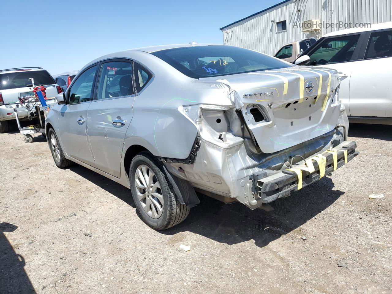 2018 Nissan Sentra S Silver vin: 3N1AB7APXJY243876