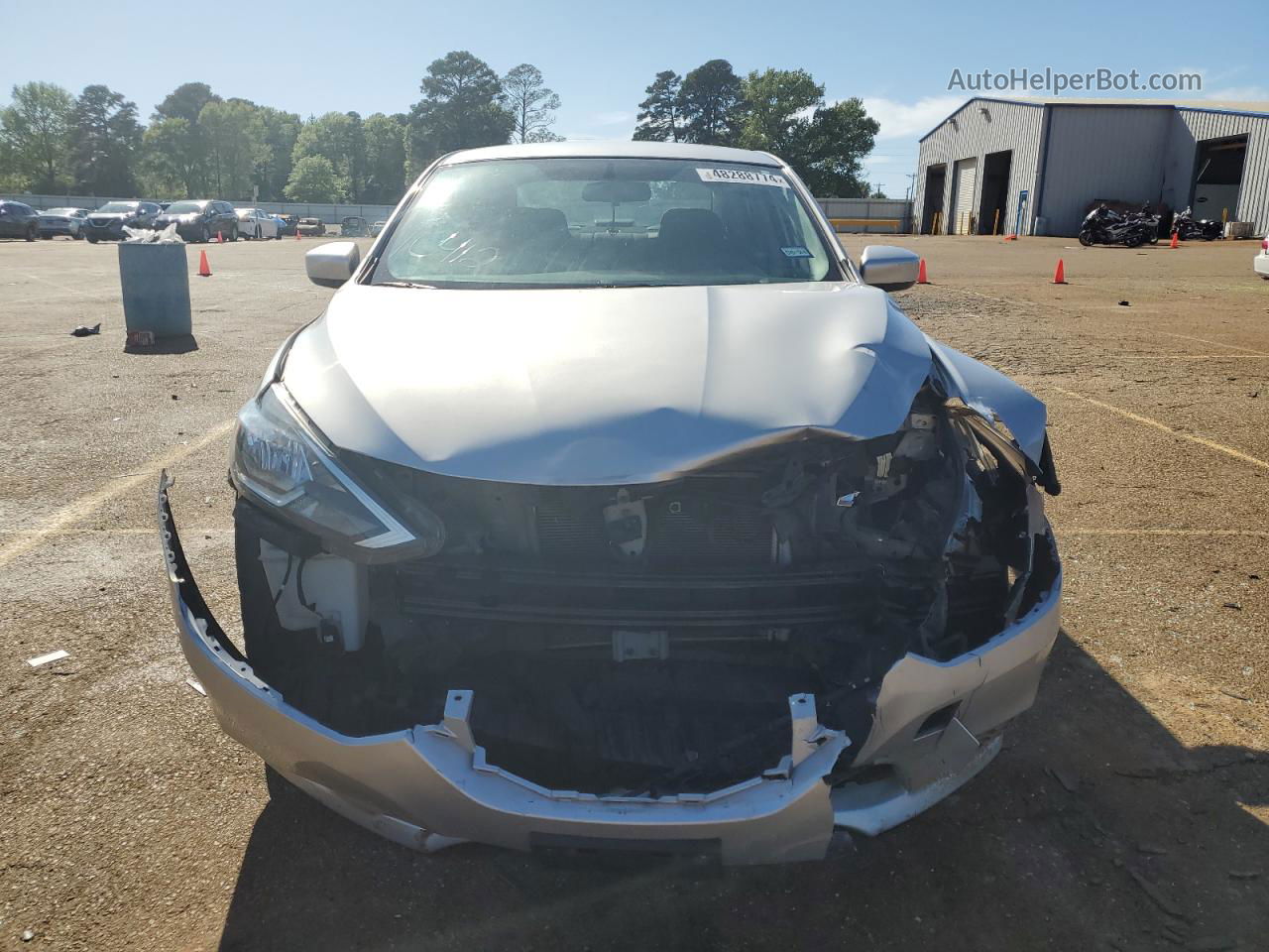 2018 Nissan Sentra S Silver vin: 3N1AB7APXJY244980