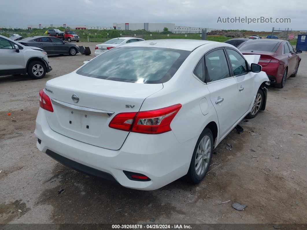 2018 Nissan Sentra Sv White vin: 3N1AB7APXJY245546