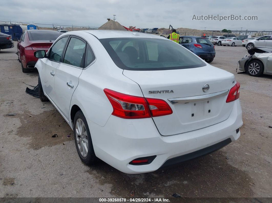 2018 Nissan Sentra Sv White vin: 3N1AB7APXJY245546